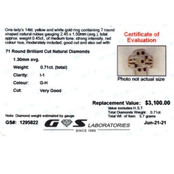 ⭐️ HOST PICK⭐️ 14K Yellow Gold Genuine Ruby & Diamond Ring - Picture 15 of 15